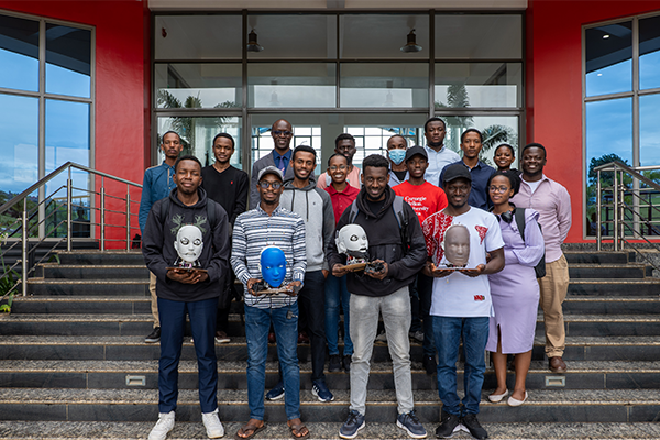 Group photo of class outside CMU-Africa